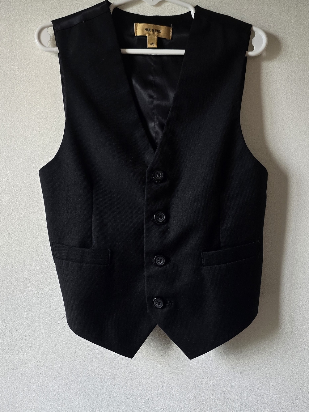 Class Club Black Boys' Dress Vest
